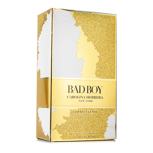 Carolina Herrera Bad Boy Gold Fantasy Eau de Toilette Spray 3.4 oz for Men