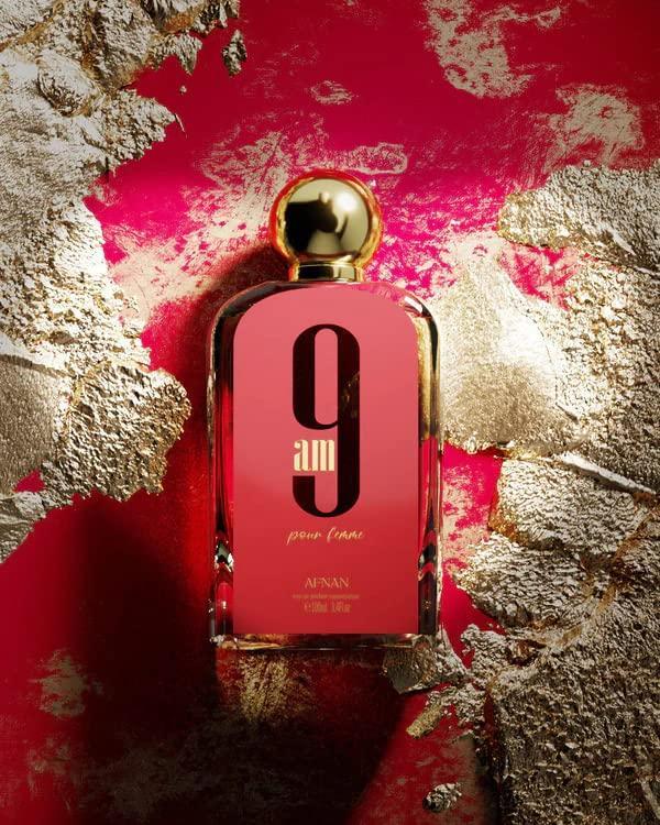 Afnan 9 AM Pour Femme Eau De Parfum Scent Spray 3.4 oz