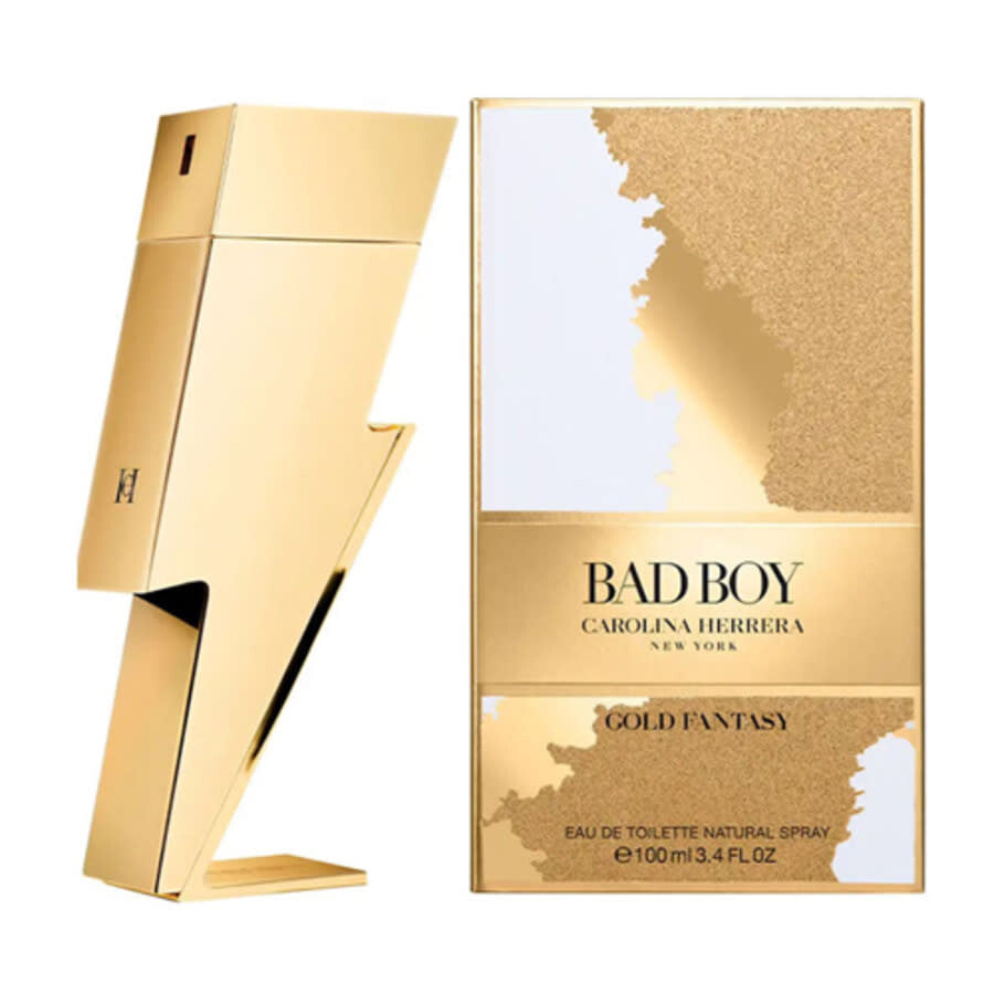 Carolina Herrera Bad Boy Gold Fantasy Eau de Toilette Spray 3.4 oz for Men